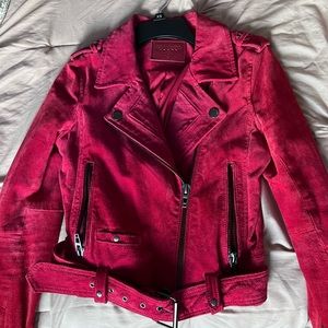 Real Suede and Leather Moto Jacket